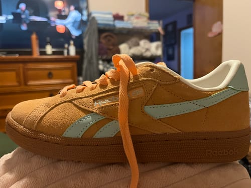 Customer photo review of Reebok Club C "Peach" Womens