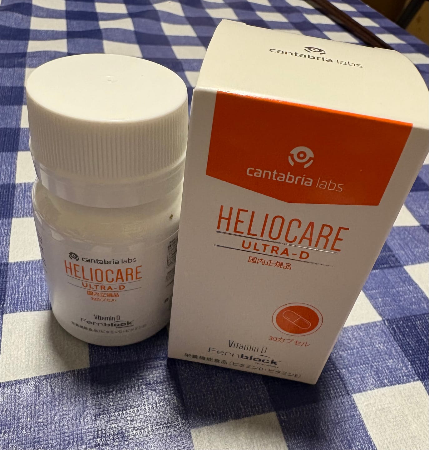 Customer photo review of ヘリオケア ウルトラD（飲む日焼け止め）