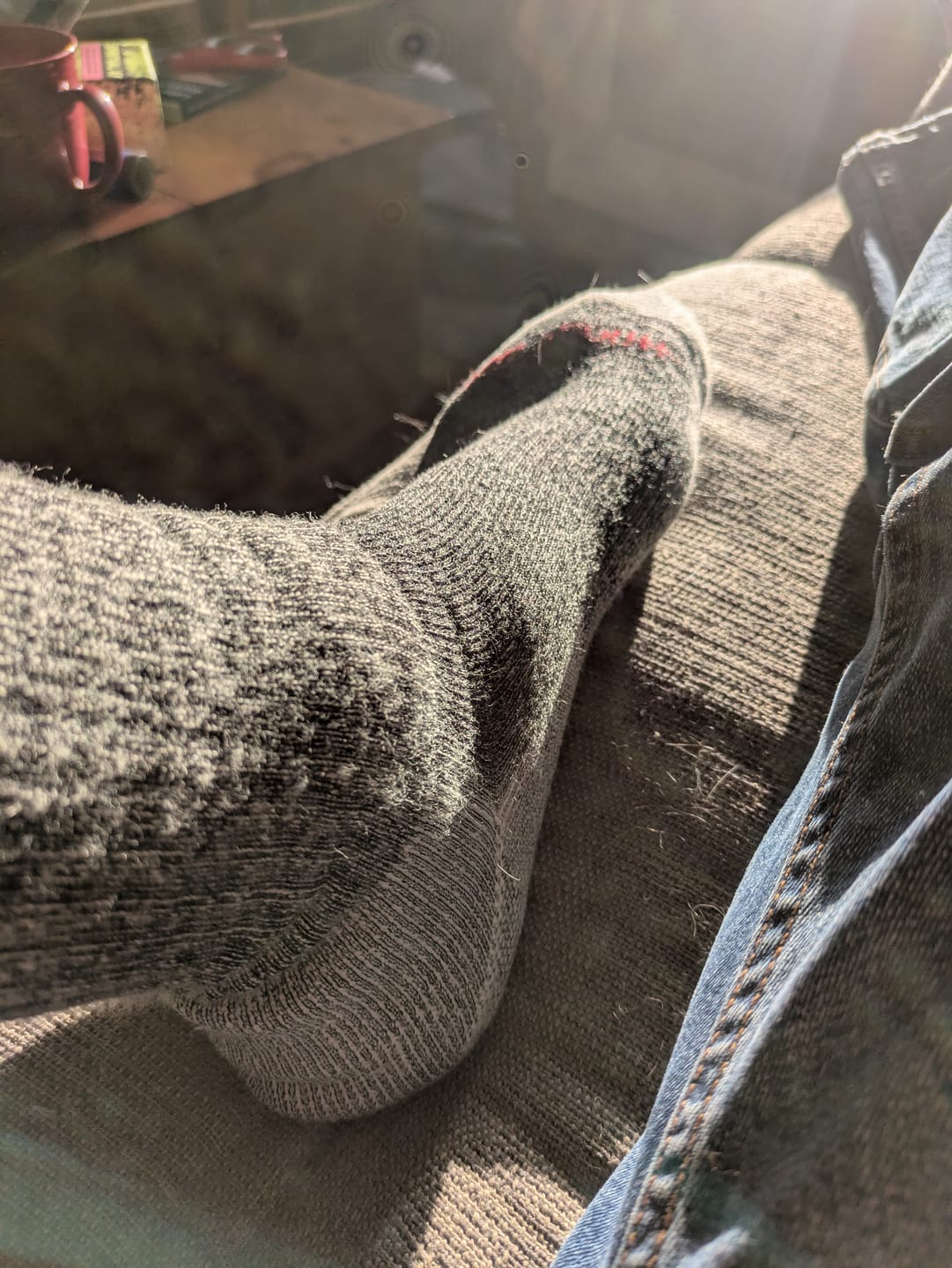 Customer photo review of J.B. Field's "Hiker GX" 74% Merino Wool Hiking Crew Sock