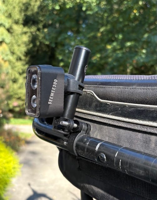 Customer photo review of Vertical Rear Light Mount