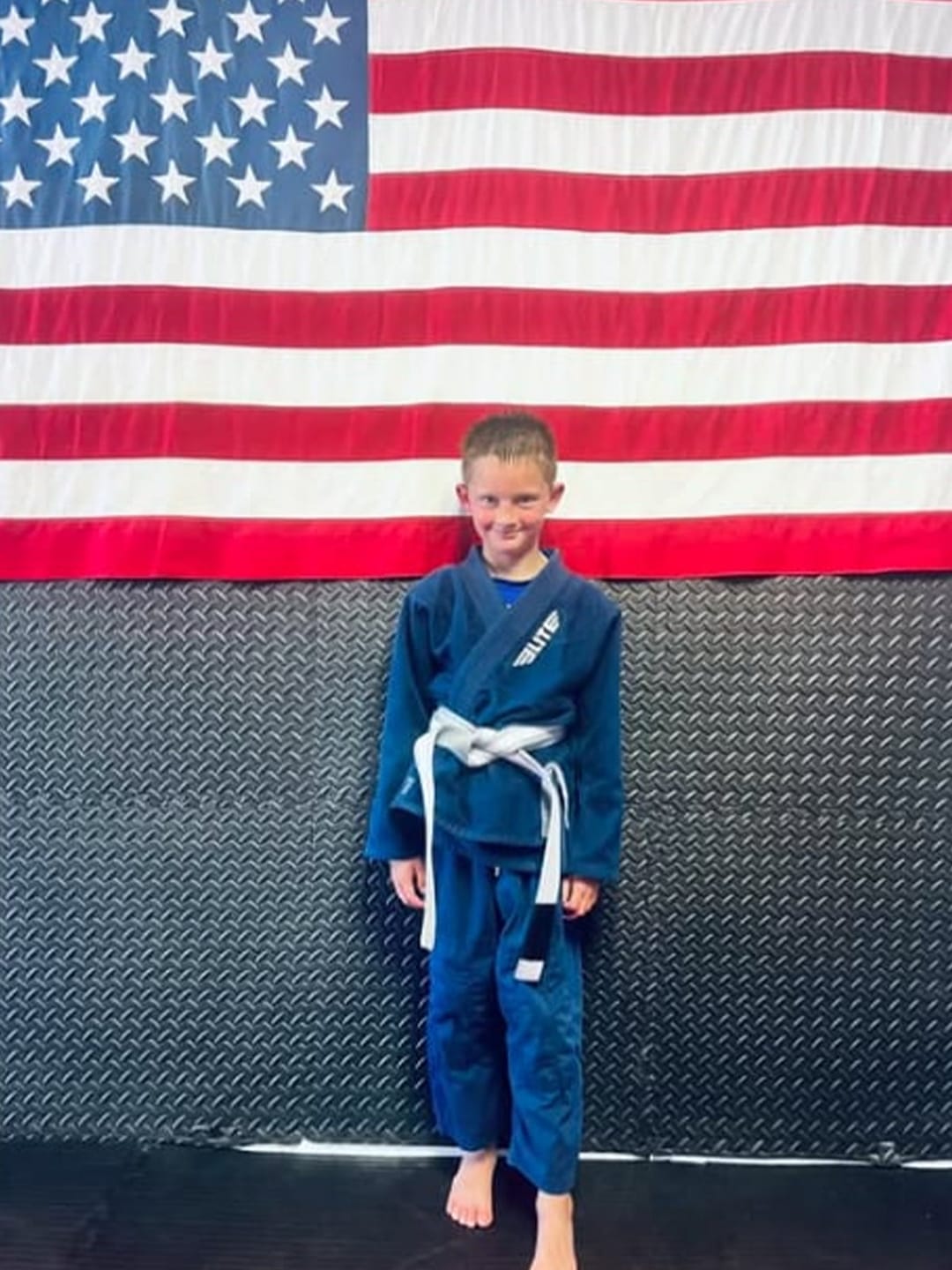 Customer photo review of Brazilian Jiu Jitsu Kids BJJ White Belt