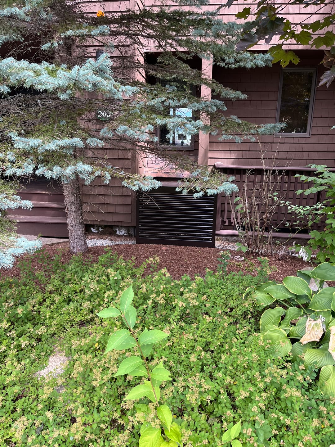 Customer photo review of Mini-Split AC Cover - Bronze