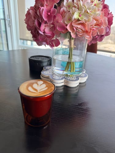 Customer photo review of FLUR Cortado Glasses