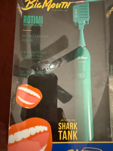 Customer photo review of Big Mouth Sonic Toothbrush 2.0 (Royalty Edition) -  (Buy 1 Get 1 Free)