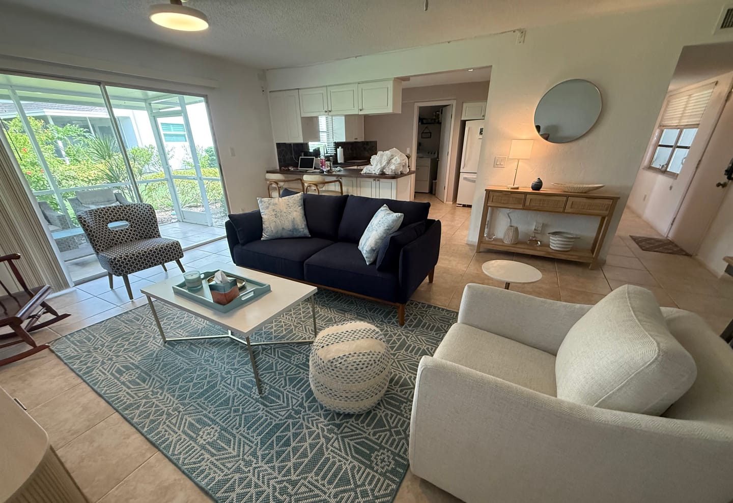 Customer photo review of Scandinavian Brass White Round Dimmable LED Semi Flush Light