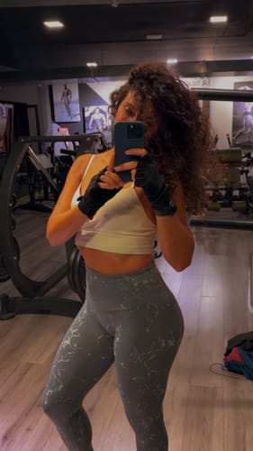 Customer photo review of Leggings Push Up Marmo Grigio