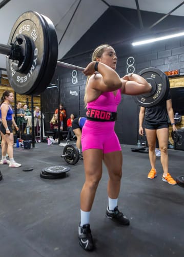 Customer photo review of Frog Lifting Belt