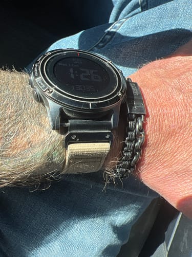 Customer photo review of Armor Of God Duel Chain Bracelet: Helps Pair Veterans with Service or Shelter Dogs
