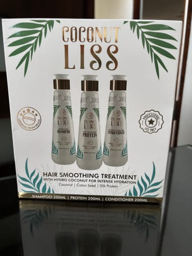 Evelyn C. review of Coconut Liss™ Hair Straightening Intro Set 200ml (6.7 fl. oz) image 1 out of 1