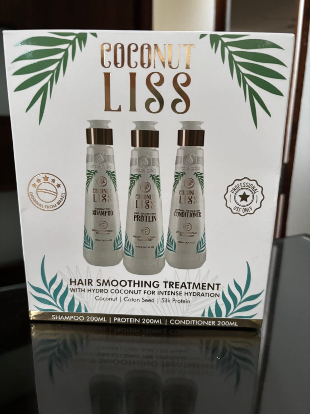 Customer photo review of Coconut Liss™ Hair Straightening Intro Set 200ml (6.7 fl. oz)
