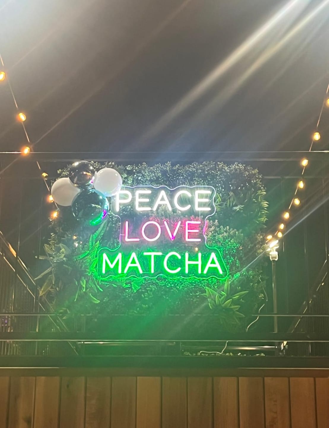 Customer photo review of Cafe Neon Sign