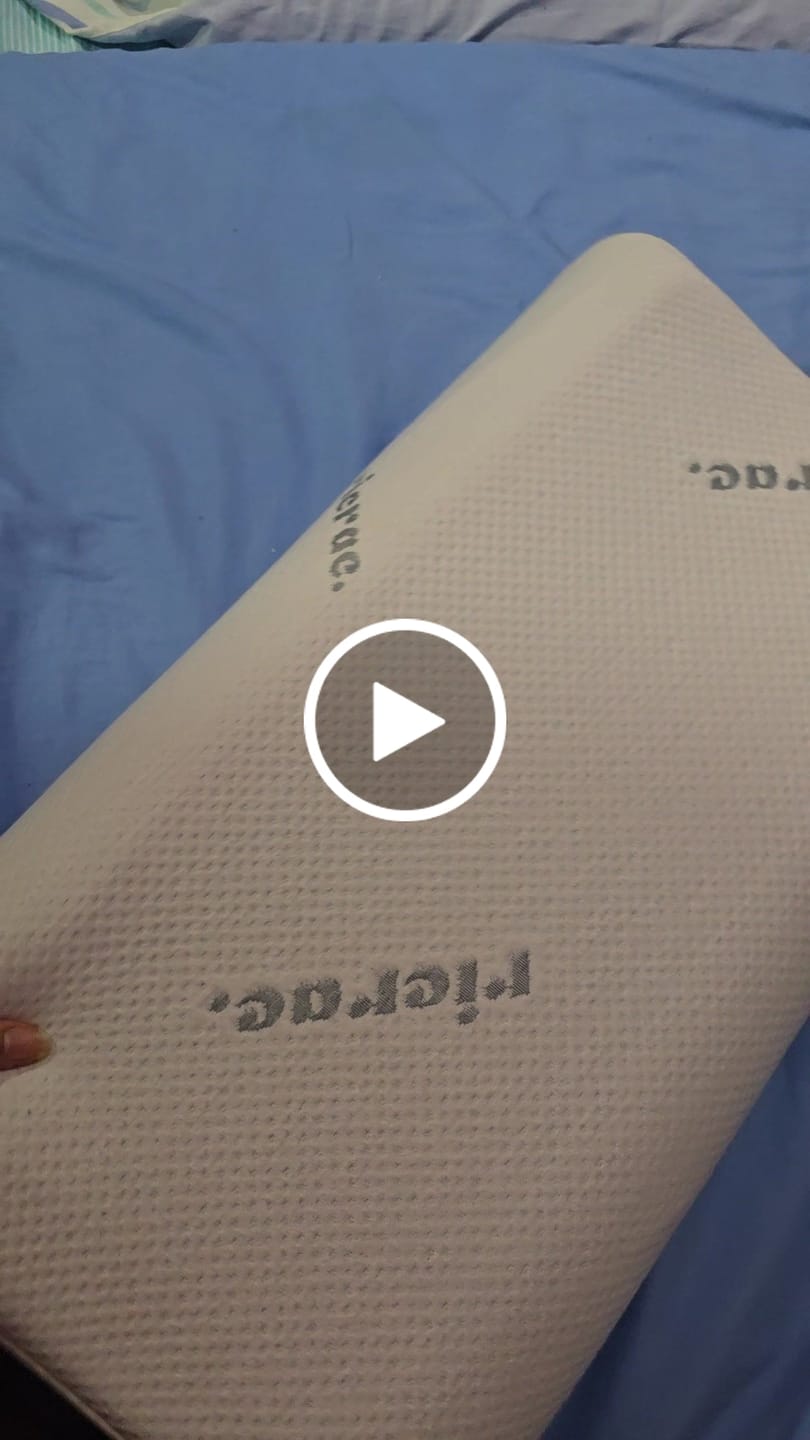 Customer video review of Contour Memory Foam Pillow suitable for Neck & Shoulder Pain