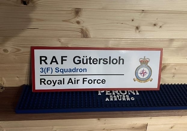 Customer photo review of RAF Station Wall Sign