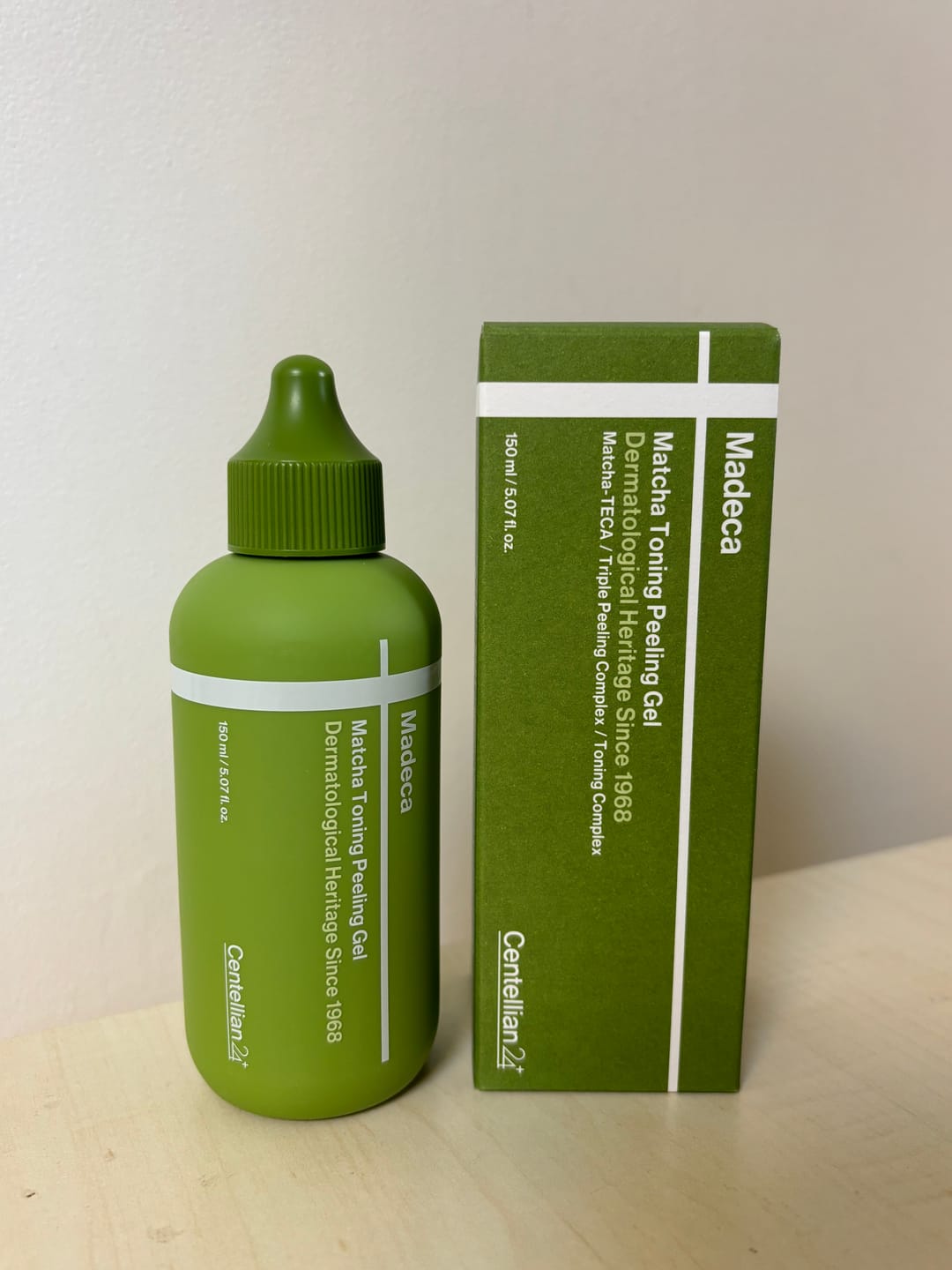 Customer photo review of Madeca Matcha Toning Peeling Gel 150ml