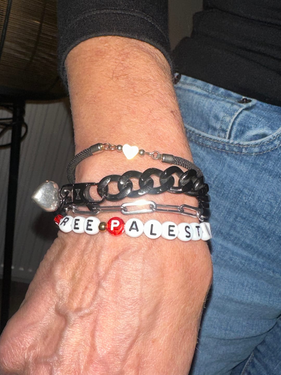 Customer photo review of Palestine Freedom Bracelet