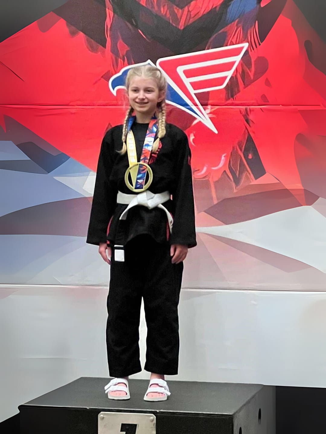 Customer photo review of Brazilian Jiu Jitsu Kids BJJ White Belt