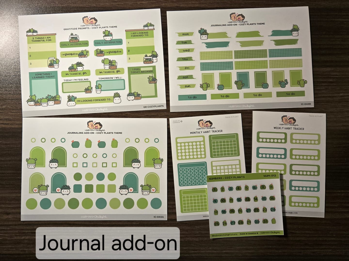 Customer photo review of Cozy Plants Journaling Add-on
