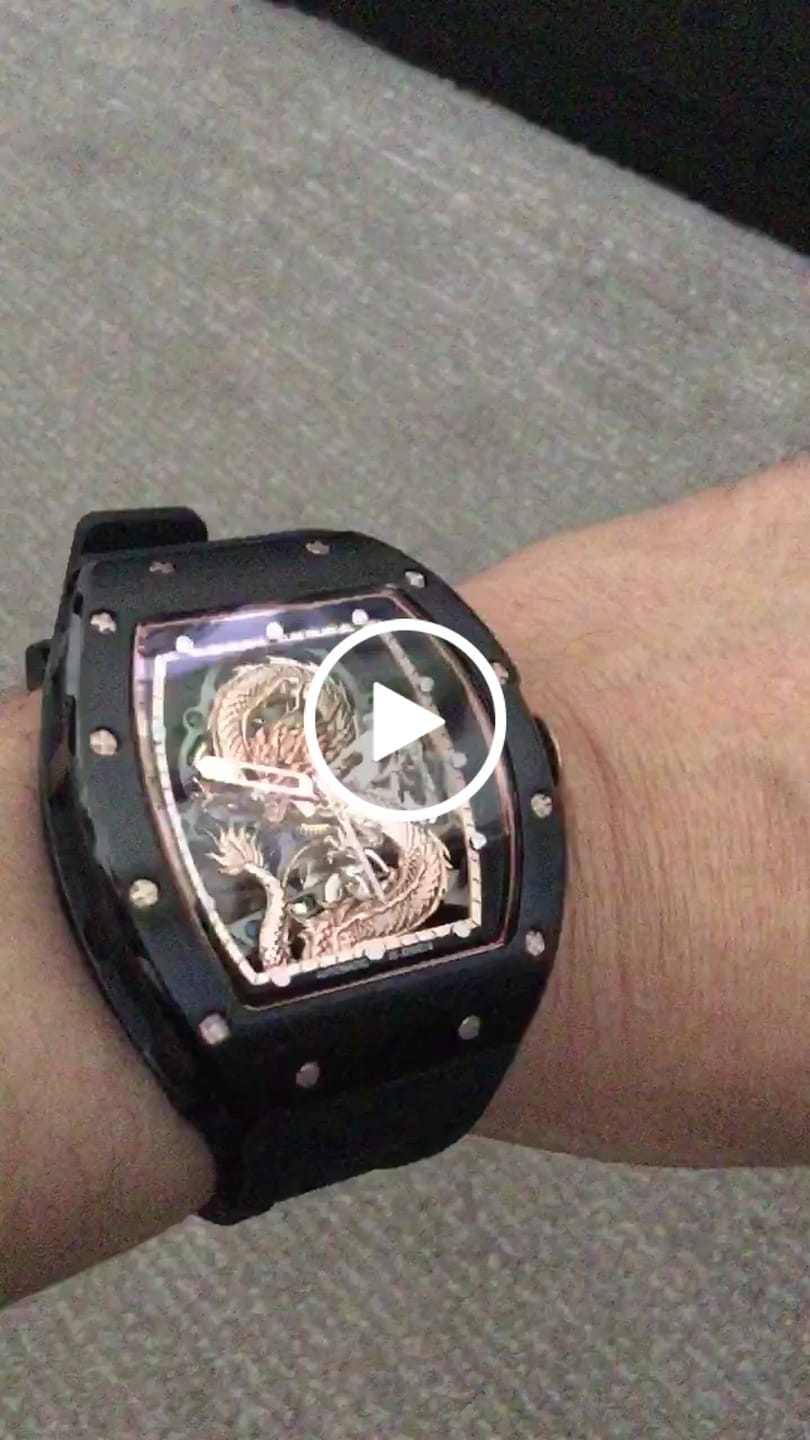 Customer video review of New Luxury Design - Dragon Series  Mechanical Watch ZW07