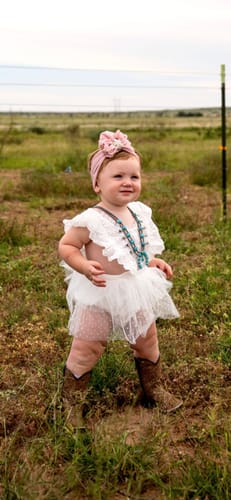 Customer photo review of Hadley Scalloped Romper