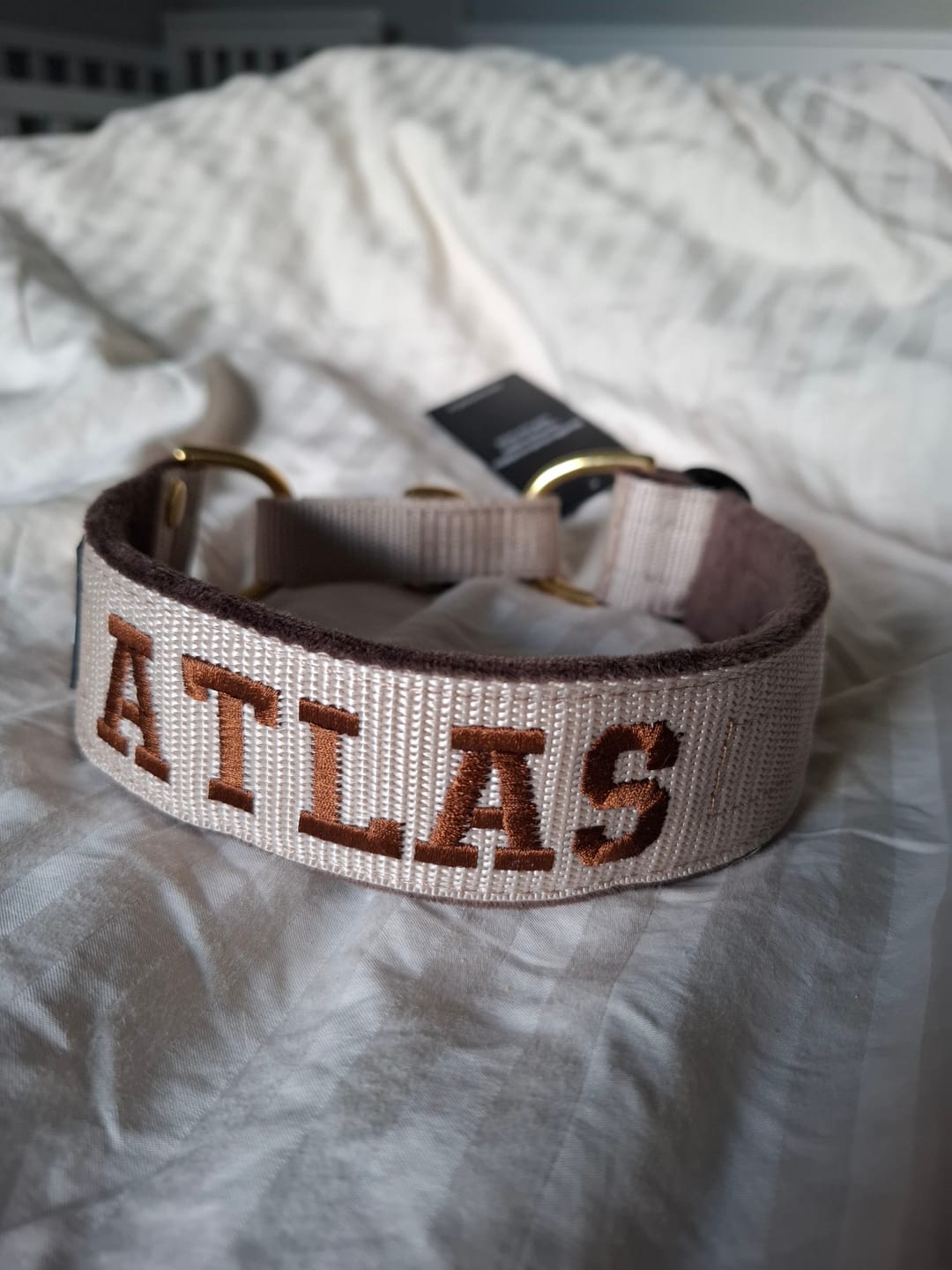 Customer photo review of Martingale halsband med namn
