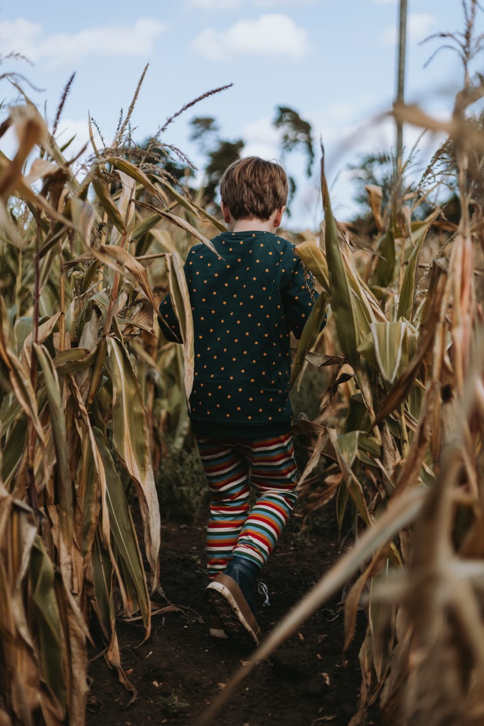 Customer photo review of Rainbow Striped Organic Leggings