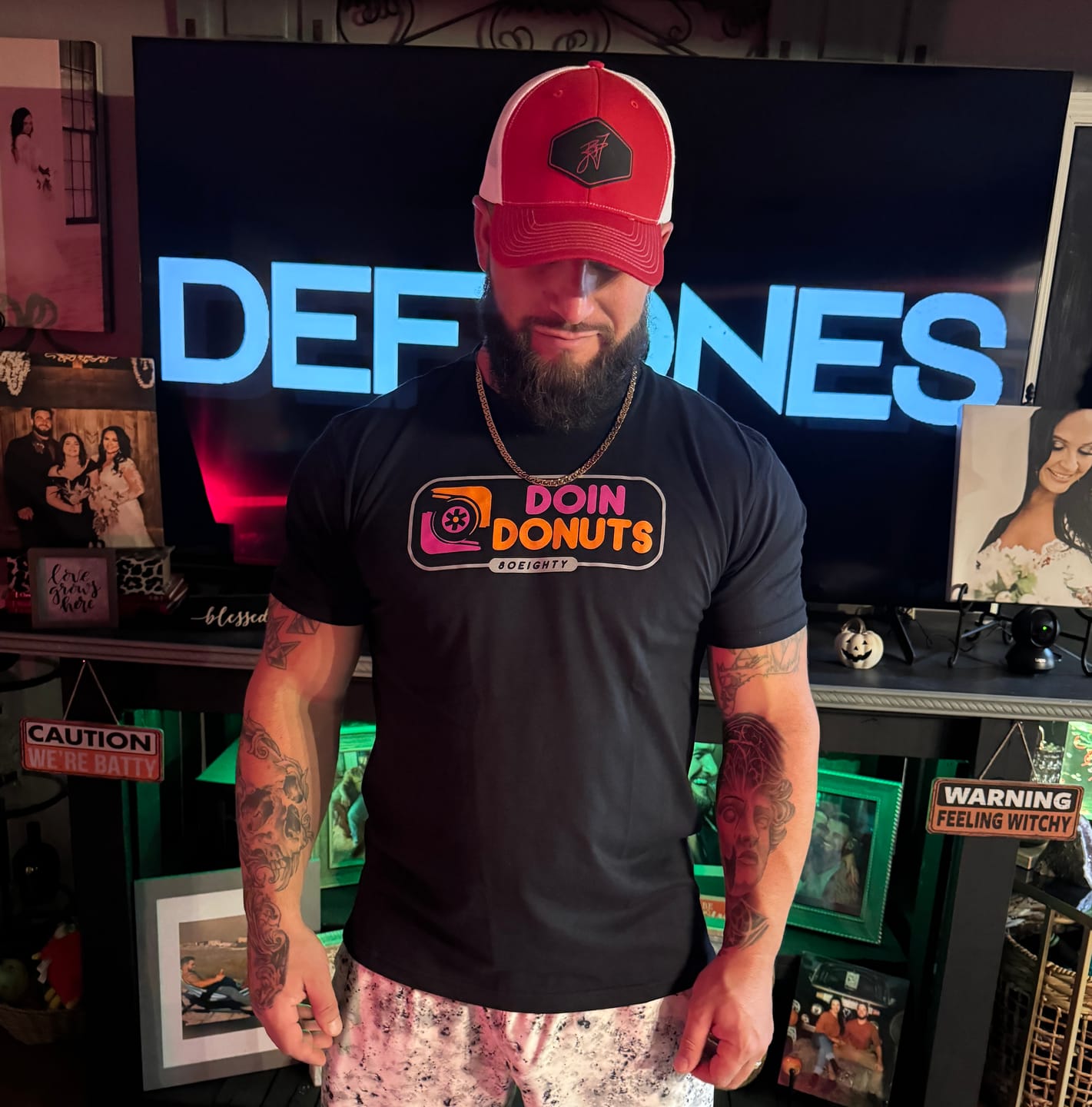 Customer photo review of 80Eighty® Doing Donuts Shirt