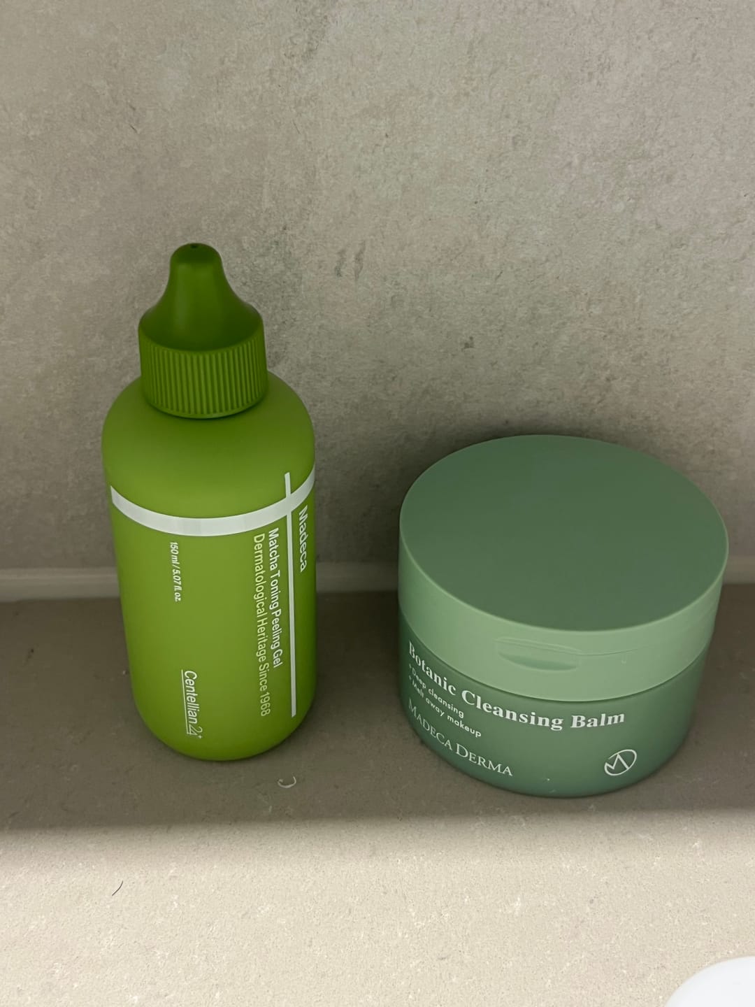 Customer photo review of Madeca Matcha Toning Peeling Gel 150ml