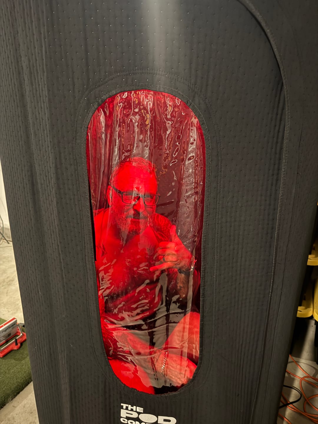 Customer photo review of The Sauna Pod