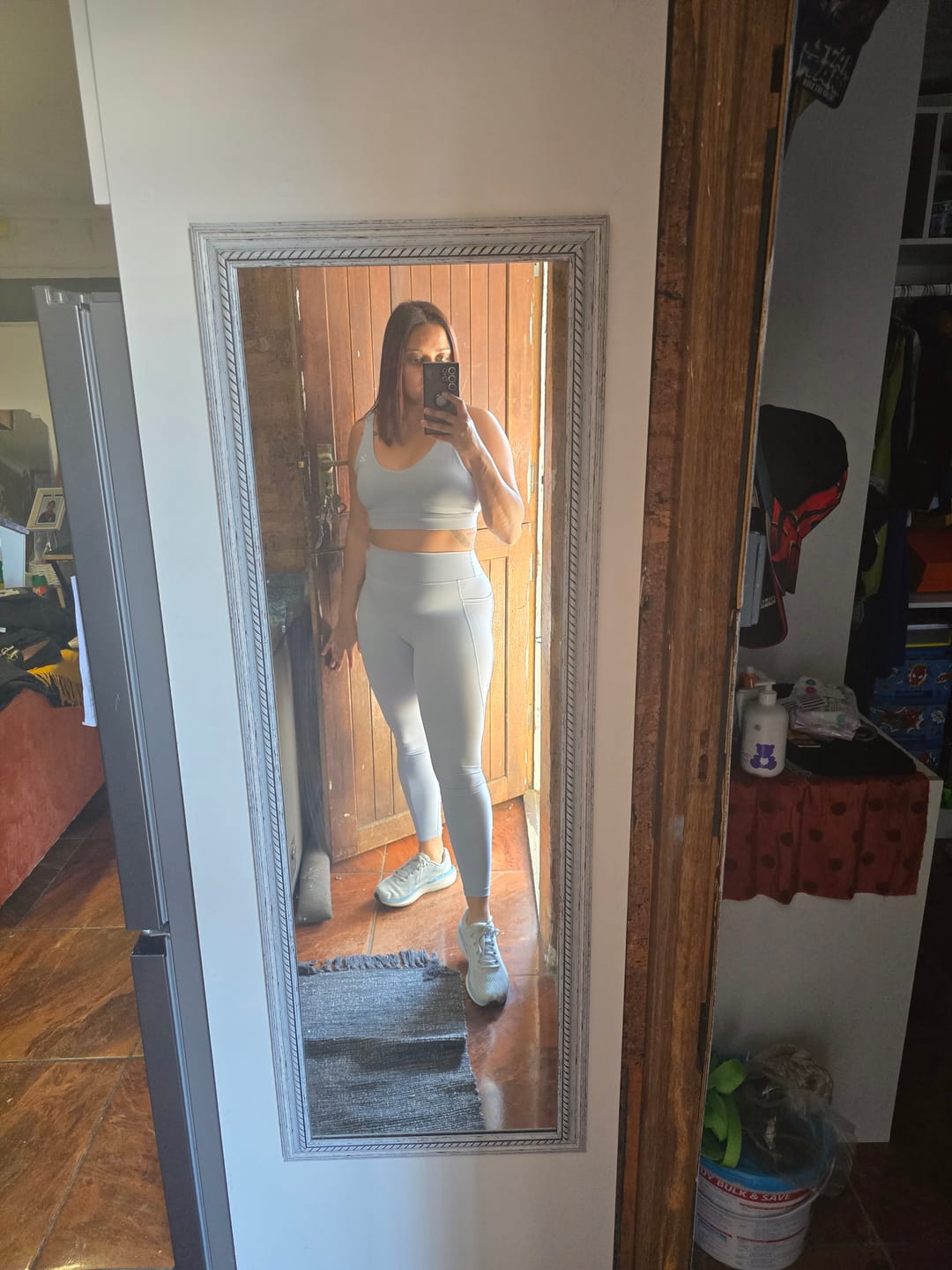 Customer photo review of Cozy Contour Workout Set Lounge Yoga Two Piece