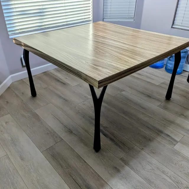 Customer photo review of Desk Legs 508 Faras 28" H Modern Metal Table Legs