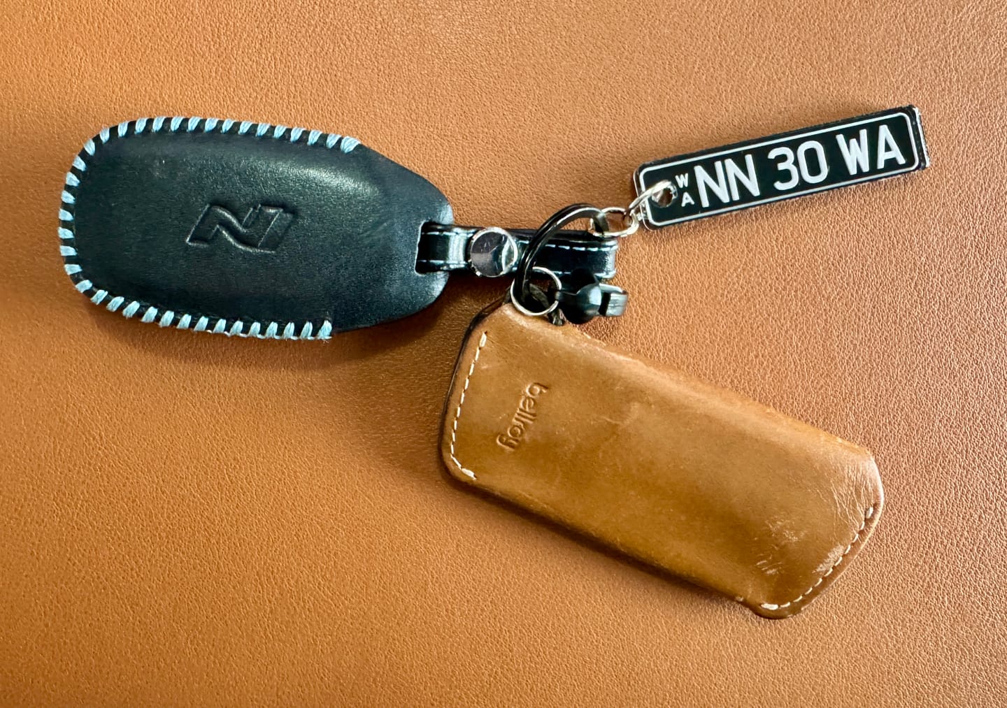 Customer photo review of WA Colour (Aluminium Style) Licence Plate Custom Keychain