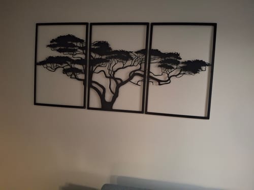 Customer photo review of Décoration murale en métal noir - Arbre de vie Africain