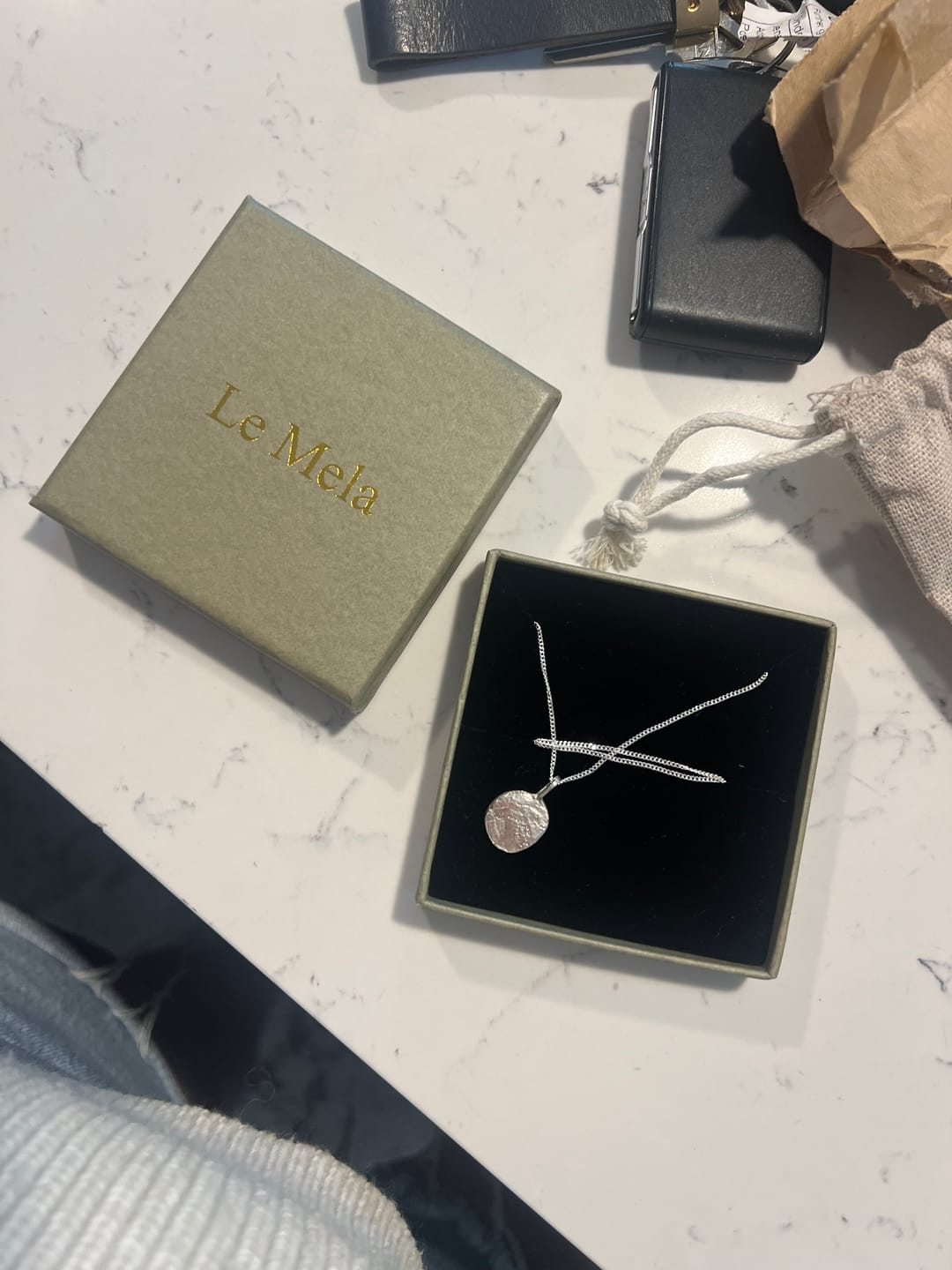 Customer photo review of Imprint necklace kit