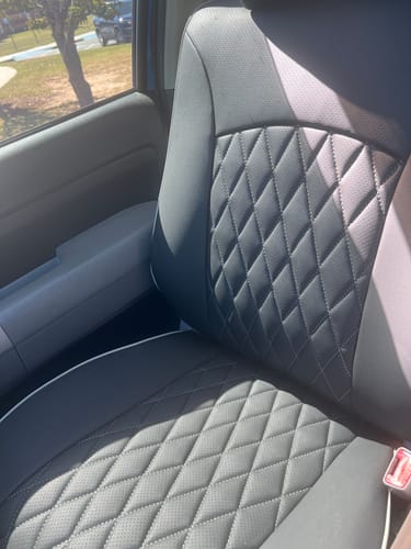 Customer photo review of Premium Custom-Fit Seat Covers