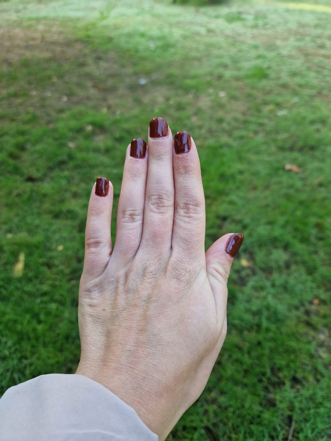 Customer photo review of Rogue Red Dipping Powder