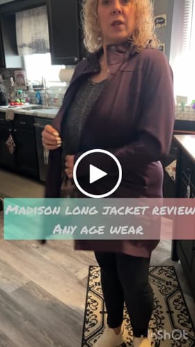 Customer video review of Madison Long Jacket