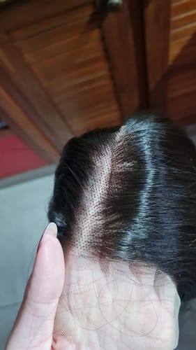 Customer photo review of Lace Front HD Priscila Castanho Ondulada