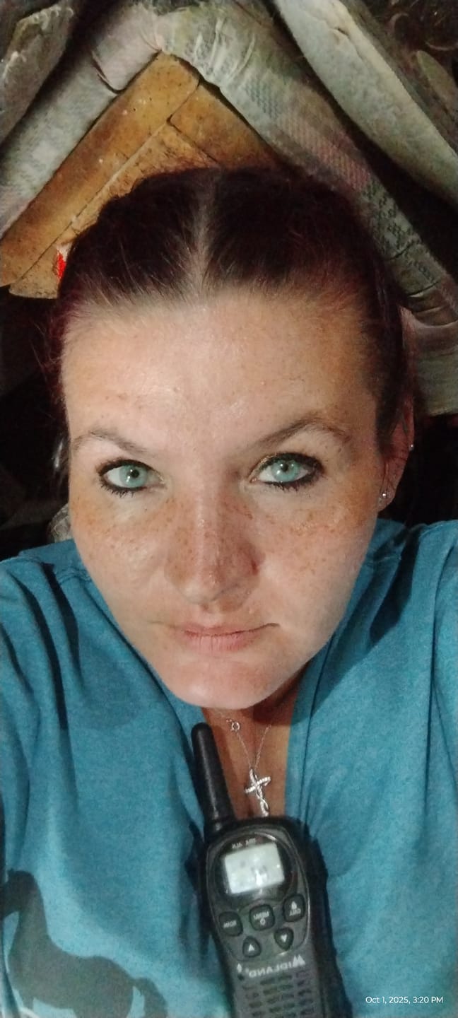 Customer photo review of Himalaya Blue Prescription Colored Contact Lenses