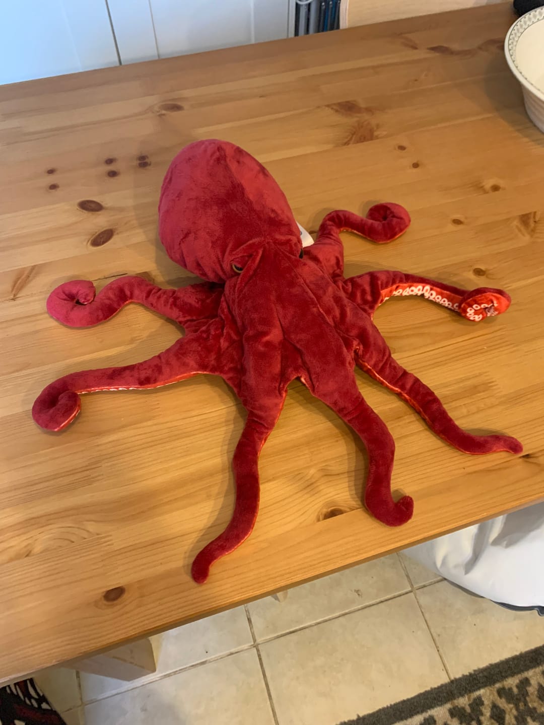 Customer photo review of Red Octopus Soft Stuffed Plush Toy