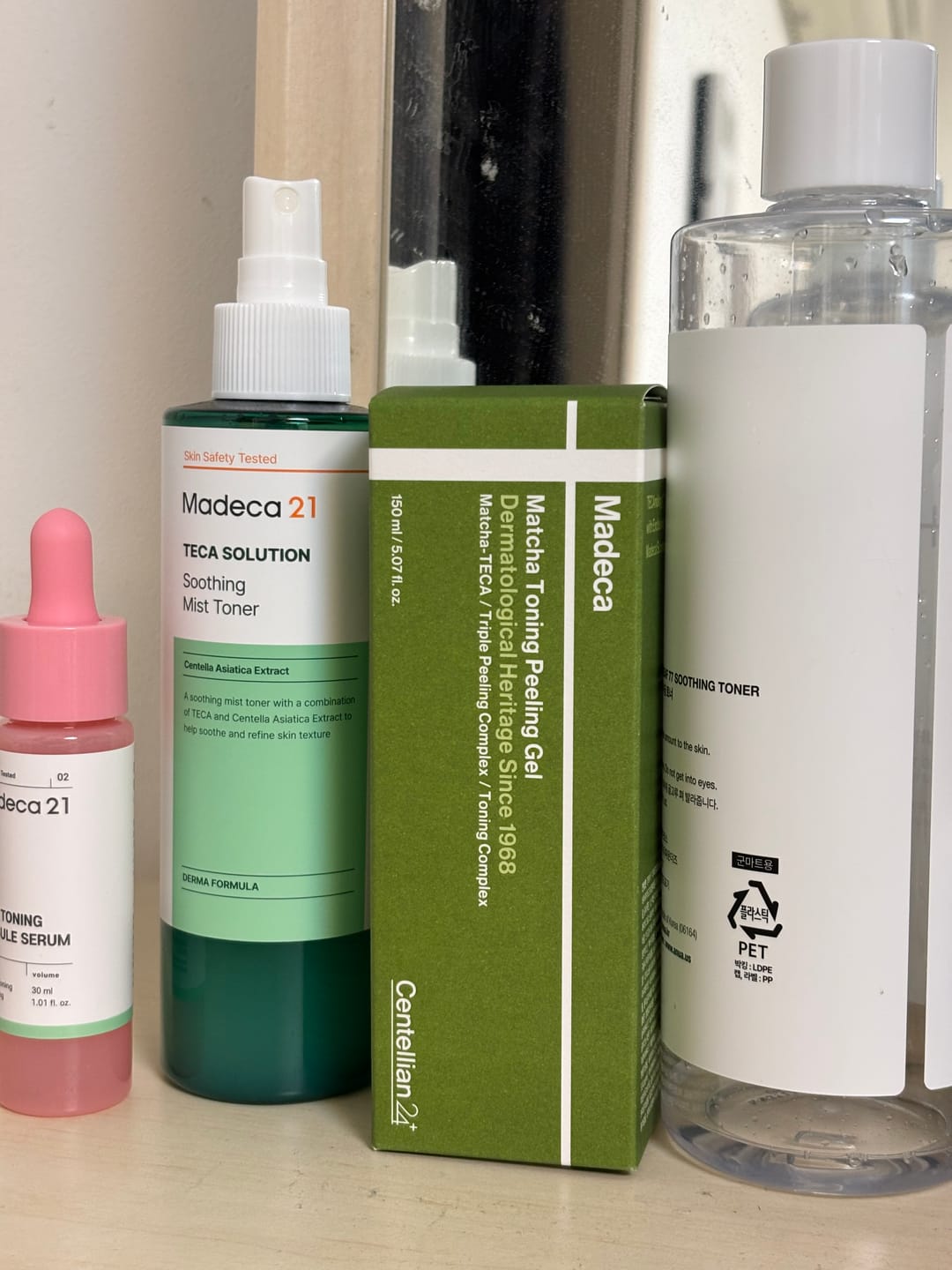Customer photo review of Madeca Matcha Toning Peeling Gel 150ml