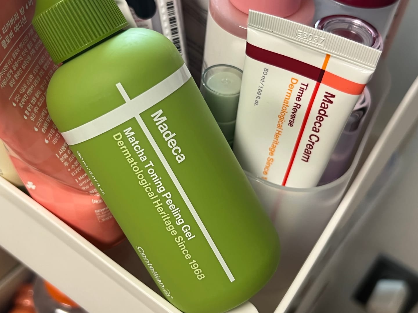 Customer photo review of Madeca Matcha Toning Peeling Gel 150ml