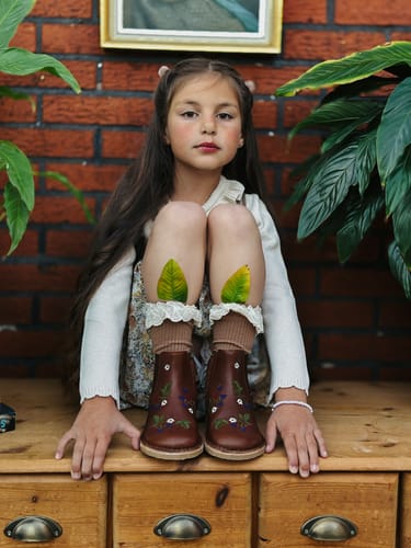 Customer photo review of Blackberries Ankle Boot - Hazelnut