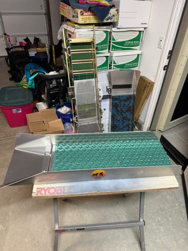 Customer photo review of 10X35 Sluice Box with Dream Mat | Gold Prospecting Equipment