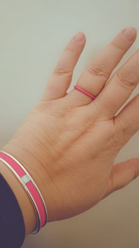 Customer photo review of PINK THIN RING