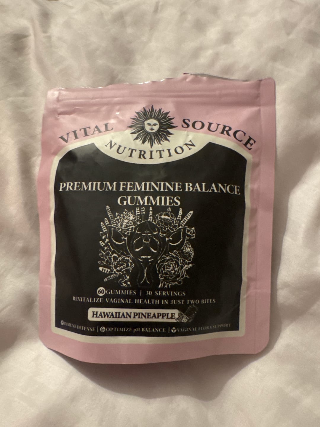Customer photo review of Feminine Balance Gummies
