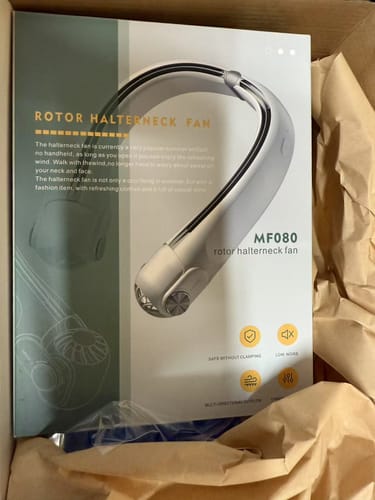 Customer photo review of Directional Rotor Neck Fan with Dual Cooling Modes