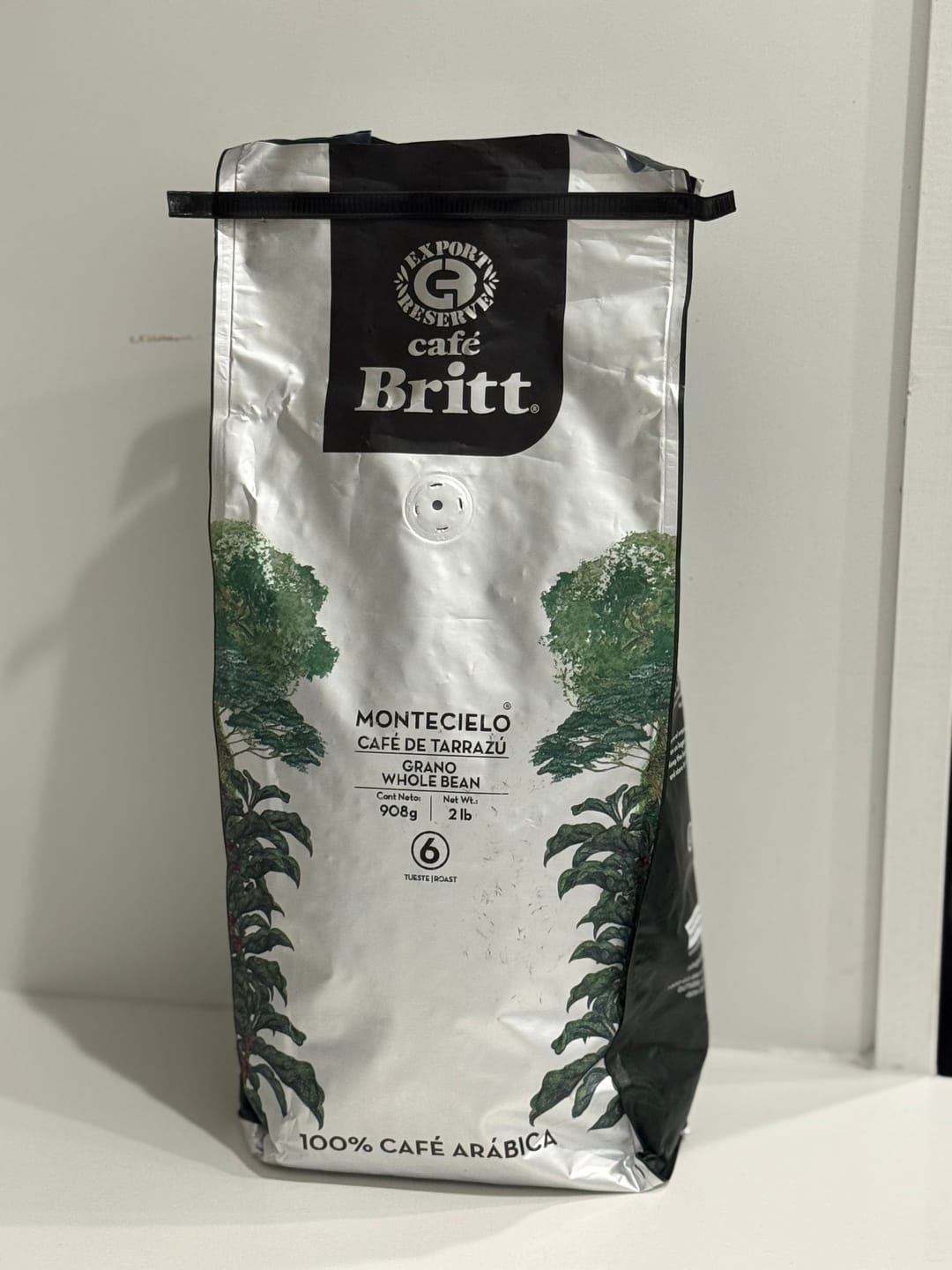 Customer photo review of COSTA RICAN MONTECIELO COFFEE FROM TARRAZÚ 2LB