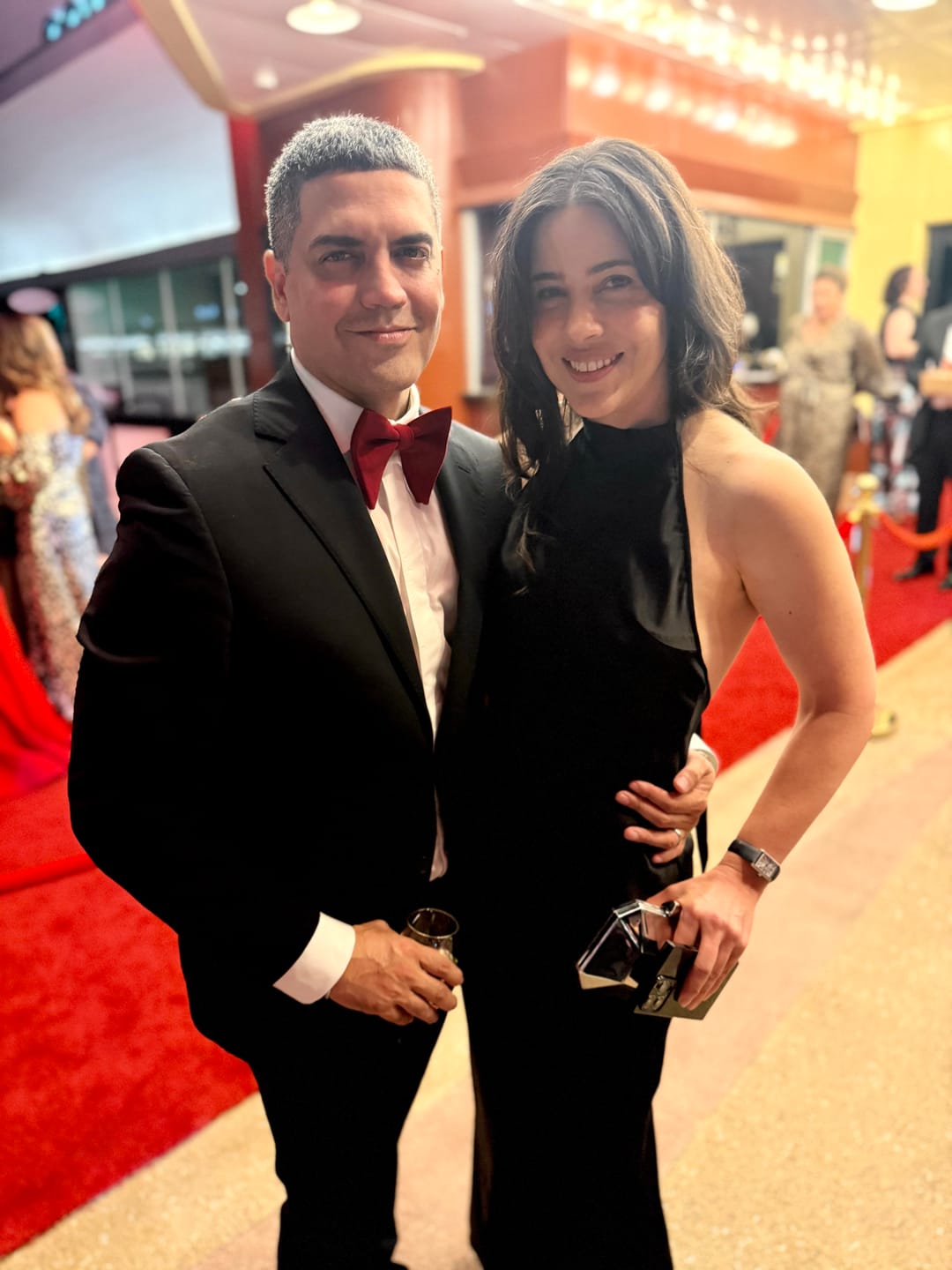 Customer photo review of Oversized Velvet Bow Tie