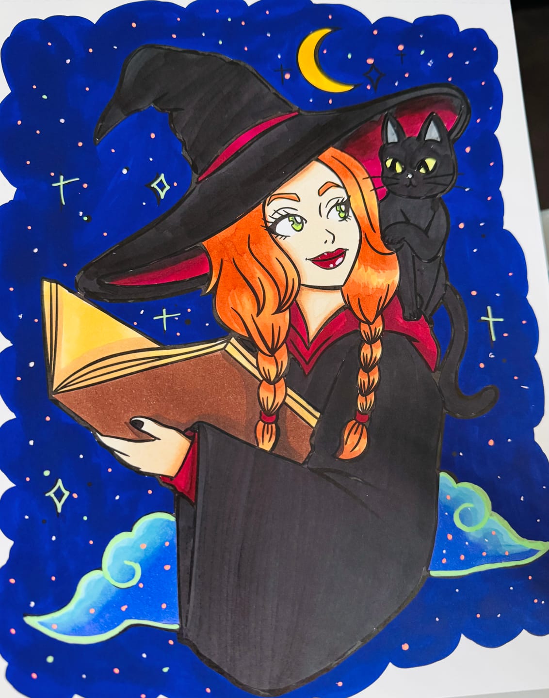 Customer photo review of Ohuhu Double-Sided Bleedproof Coloring Book
