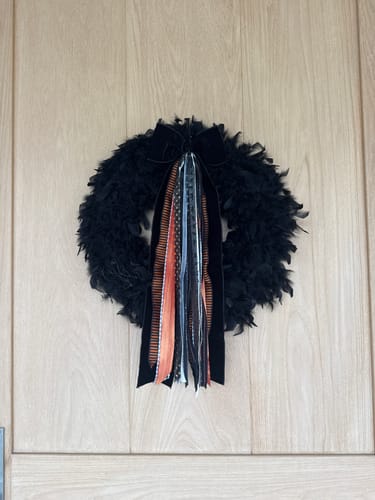 Customer photo review of Black Magic Wreath Ribbon PRE-ORDER